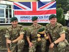 Royal Marines from CHF Combat Support Squadron at Wincanton AFD