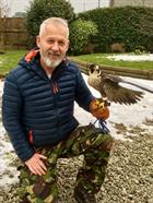 Terry Duffield with a Falcon