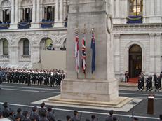 The Cenotaph 2009 before the march past