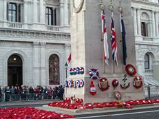The Cenotaph after the march past